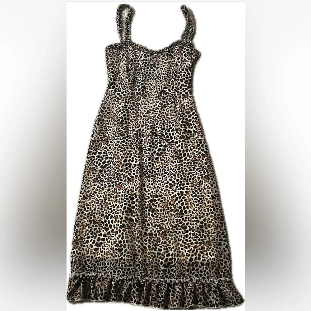 Slideshow dress size 6 leopard print - Picture 4 of 6